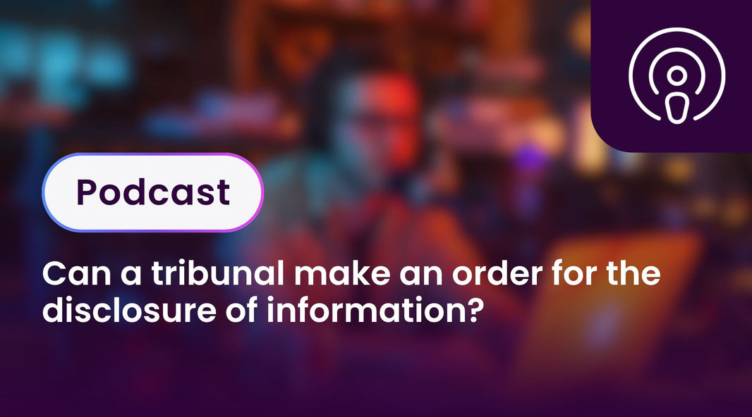 Can a tribunal make an order for the disclosure of information?