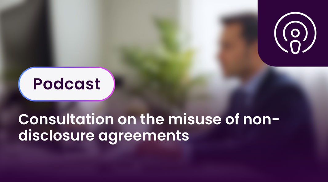 Consultation on the misuse of non-disclosure agreements