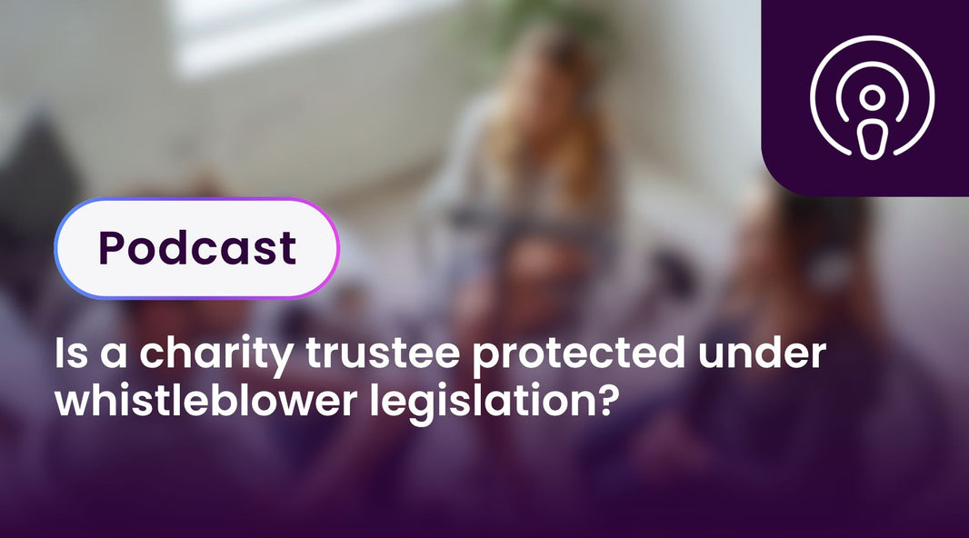 Is a charity trustee protected under whistleblower legislation?
