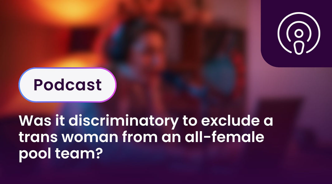 Was it discriminatory to exclude a trans woman from an all-female pool team?
