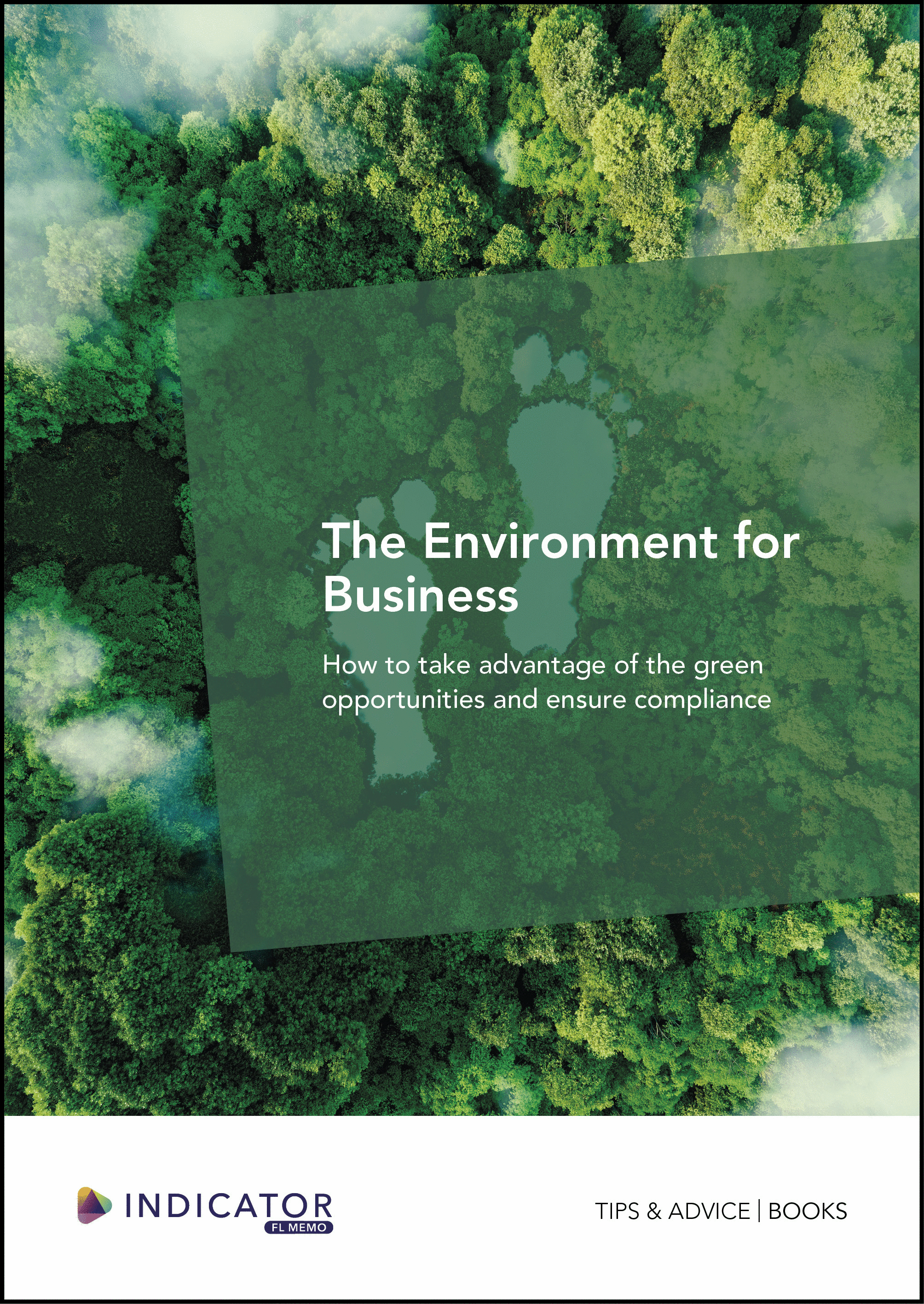 Book cover titled 'The Environment for Business' with a green forest background.