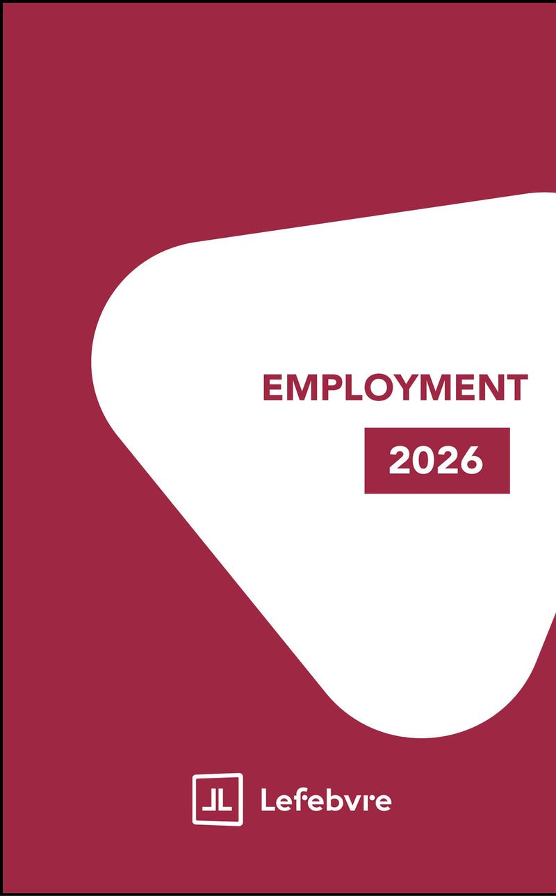 Employment memo cover with white abstract shape on a red background, featuring the Indicator logo.
